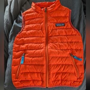 Patagonia Orange & Blue Quilted Vest